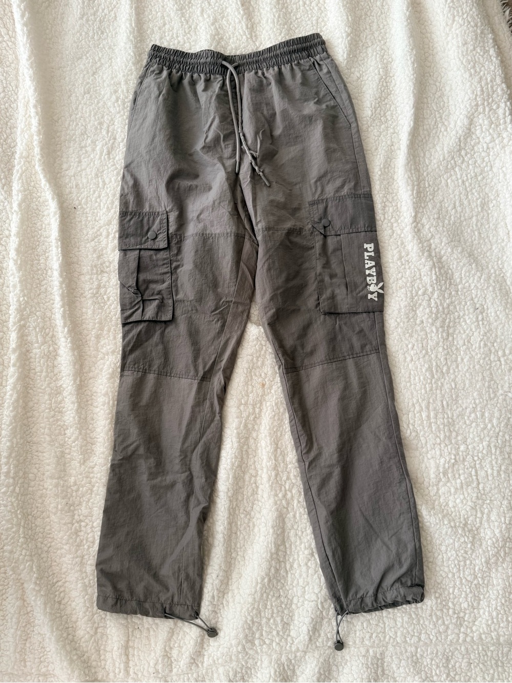PLAYBOY Women’s Gray Cargo Jogger Pants